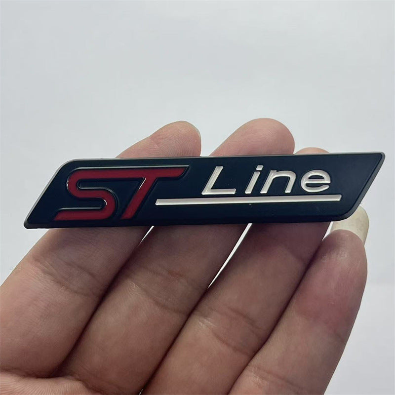 Applicable, Ford cutting-edge car sticker modified STline car logo metal label st line fender label, side label