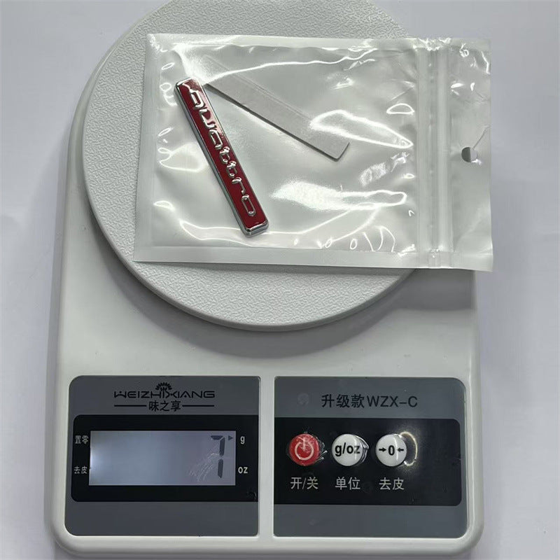 Suitable for Audi A4LQ5 Limited Edition Limited quattro metal logo interior tail label car sticker side label