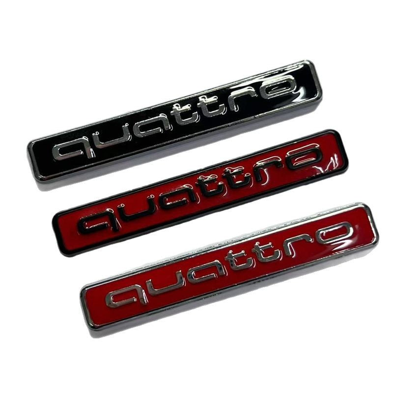 Suitable for Audi A4LQ5 Limited Edition Limited quattro metal logo interior tail label car sticker side label