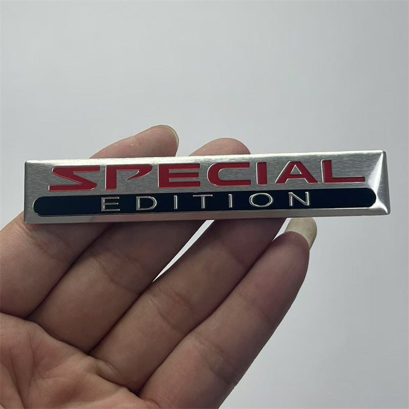 Cross-border LIMITED EDITION car logo, car modification SPECIAL EDITION metal car sticker, aluminum label