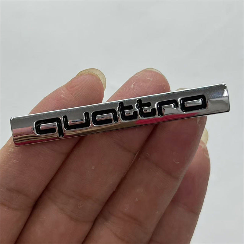Quattro labeling, suitable for Audi A4LA3A5A7A6LQ3Q5Q7 logo, 4WD tail modification label