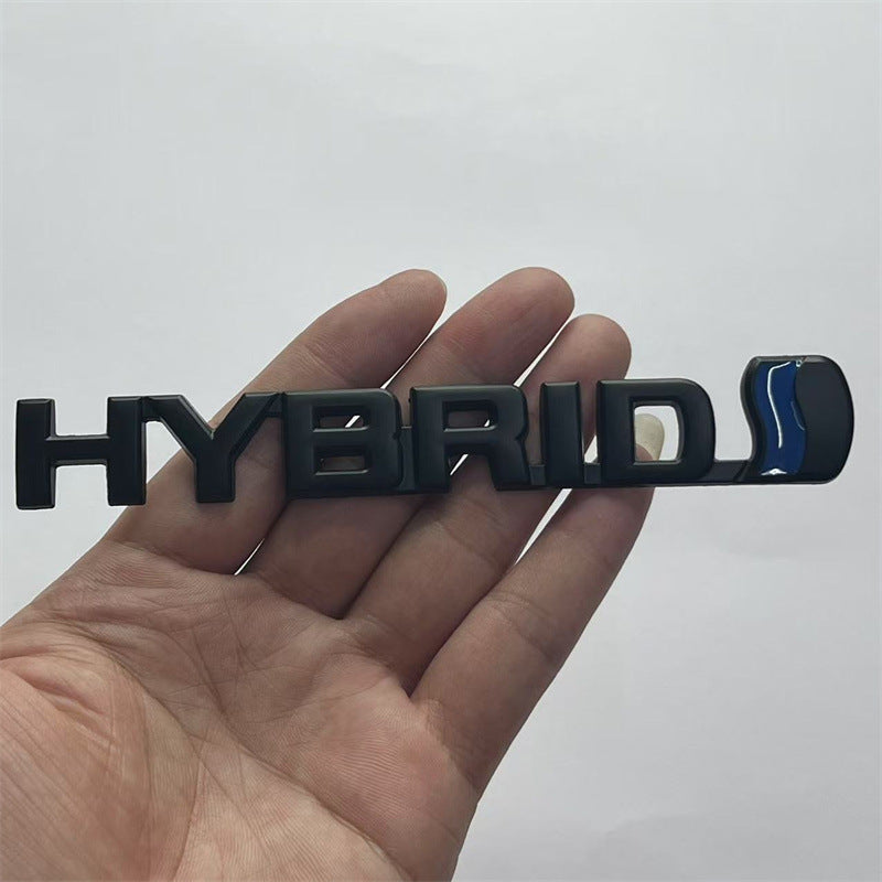 Suitable for Toyota RAV4 Ruizhi HYBRID environmentally friendly hybrid car logo, metal body sticker, rear sticker