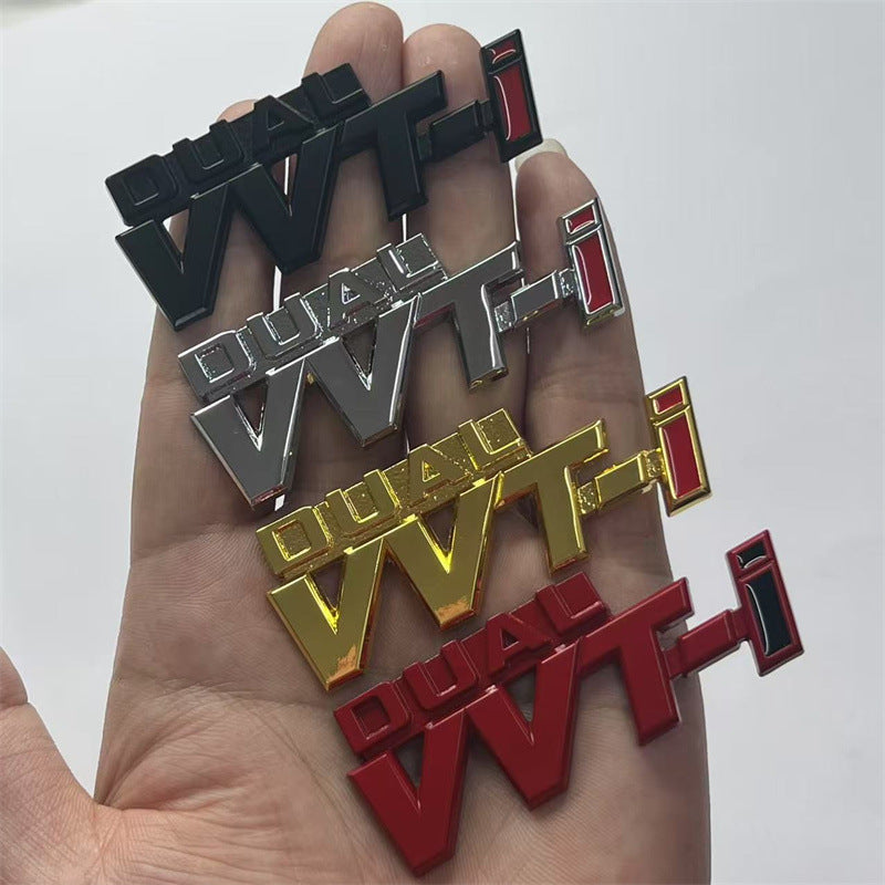 Suitable for Toyota logo DUAL VVT-i logo VVTI letter logo, new and old Corolla Vichy fenders
