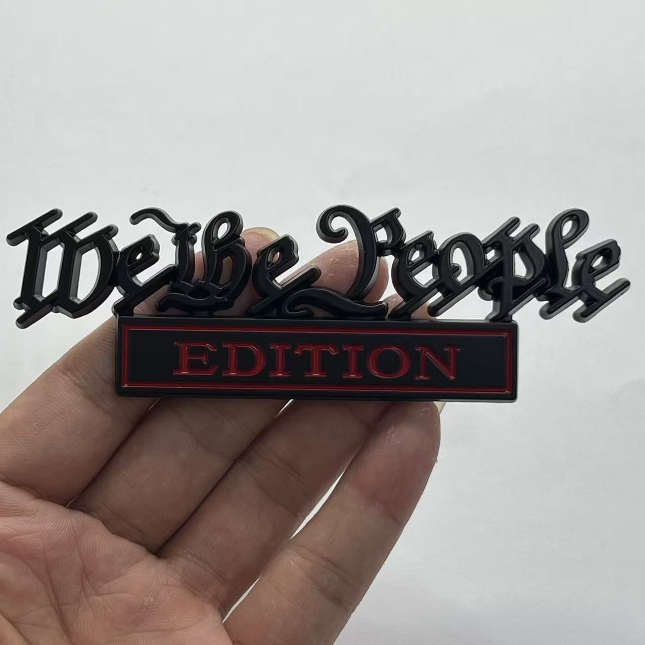 Cross-border supply Car modification label we the people Metal car sticker EDITION Body sticker Tail sticker