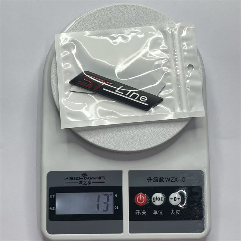 Applicable, Ford cutting-edge car sticker modified STline car logo metal label st line fender label, side label