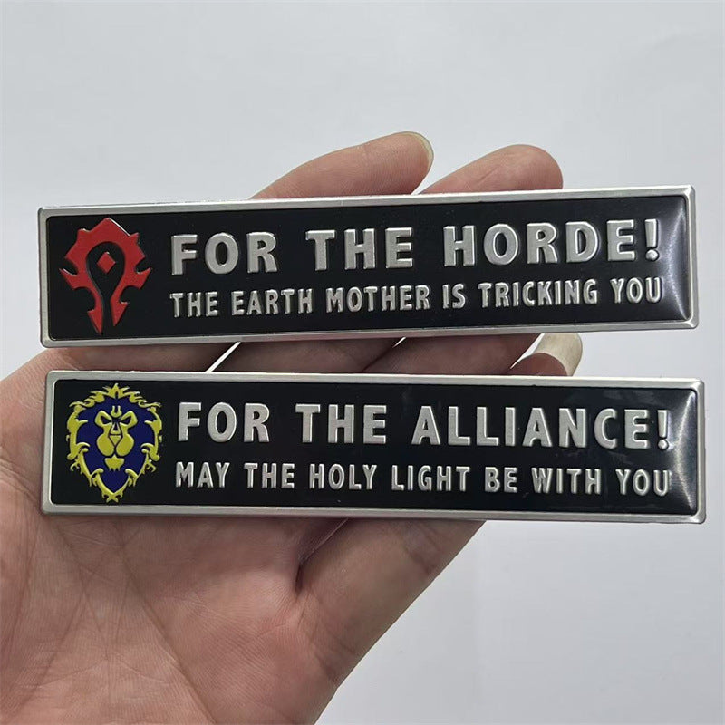 World of Warcraft car sticker wow car sticker for tribal alliance Warcraft car logo, fuel tank sticker rear scratch sticker