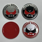 Applicable Jeep Off-Road 4X4 RATED Logo Wrangler Compass 4 Wheel Drive Sticker Metal Badge Aluminum Sticker