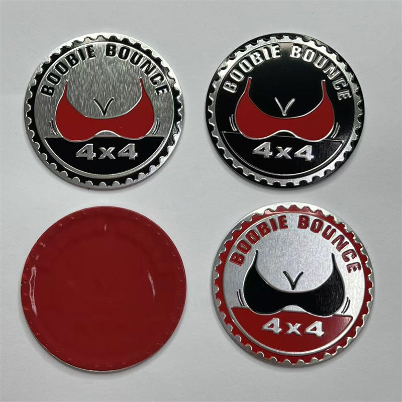 Applicable Jeep Off-Road 4X4 RATED Logo Wrangler Compass 4 Wheel Drive Sticker Metal Badge Aluminum Sticker