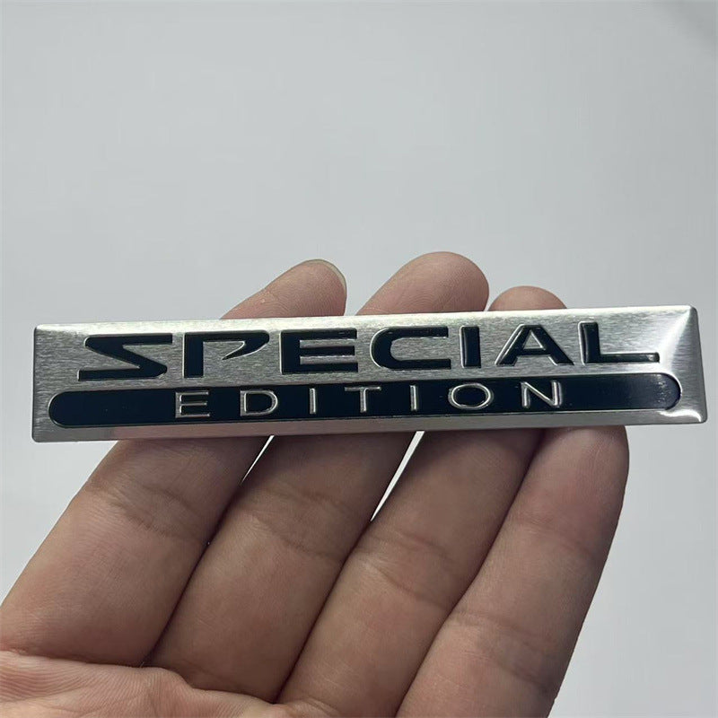 Cross-border LIMITED EDITION car logo, car modification SPECIAL EDITION metal car sticker, aluminum label