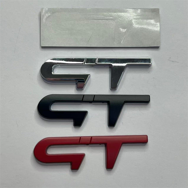 Suitable for Renault Clio small steel cannon modification labeling, Kia car logo GT label RS sticker car side label rear label