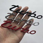 New car personalized metal turbocharged car logo modified sports turbo car logo car sticker body sticker tail label