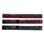 Suitable for car V6 4WD metal modified car logo 3D sports racing off-road body rear flap labeling