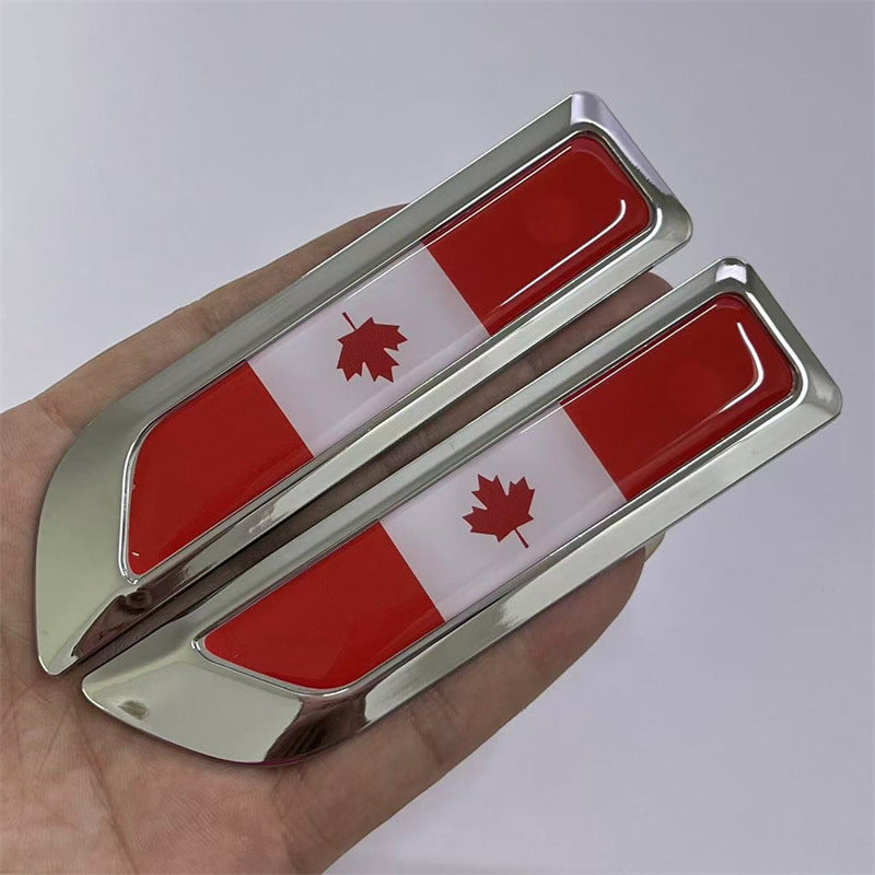 Applicable to automobiles UK Germany France USA Italy China, metal modified fender labeling, side labeling