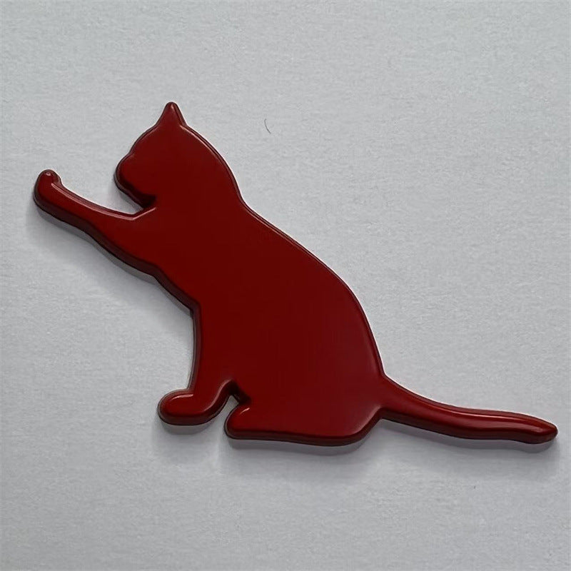 汽车个性宠物猫坐立猫车贴金属车贴尾标侧标外饰划痕装饰猫车贴