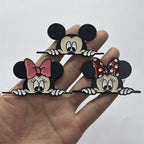 金属车贴米老鼠米奇米妮可爱车贴遮挡划痕遮盖车窗车贴叶子板侧标