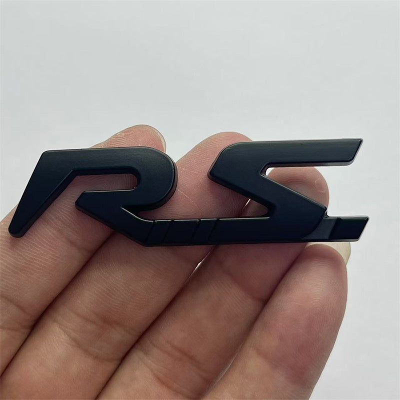 Suitable for RS car logo Renault logo tail logo modification sticker RS LINE sticker Sports side sticker Metal body sticker