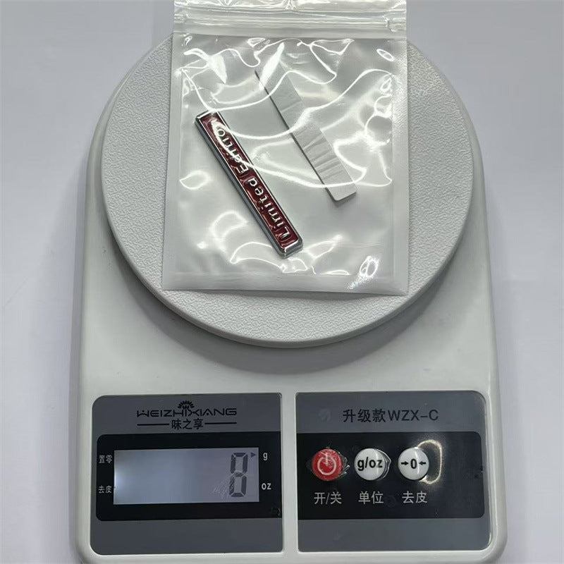 Cross-border small S345678 4WD modified rear sticker quattro Limited metal logo modified sticker