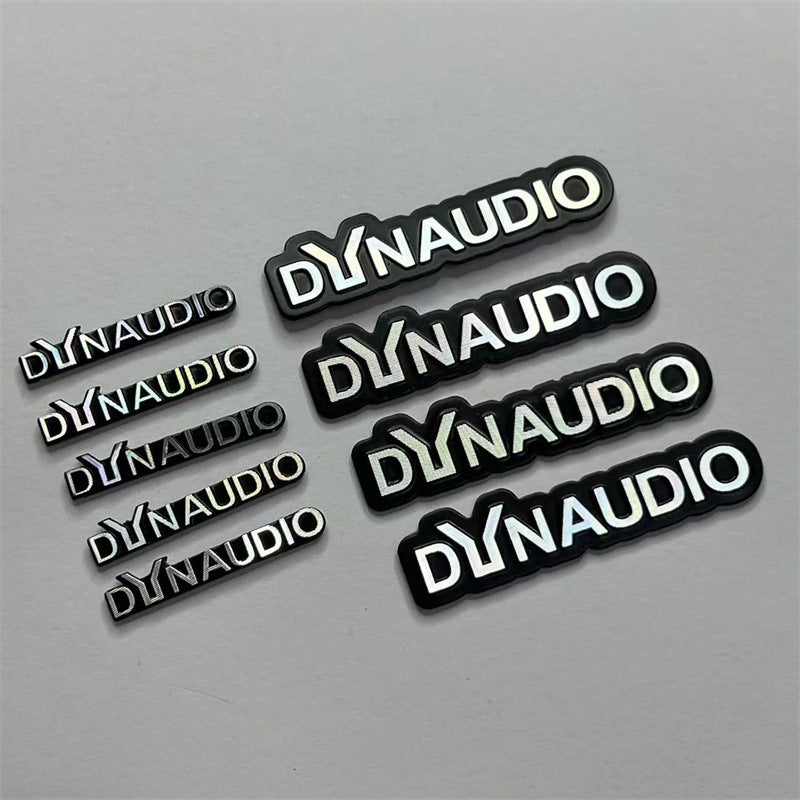 Applicable to automotive aluminum alloy Daner audio label, audio sticker, modified audio label DYNAUDIO labeling