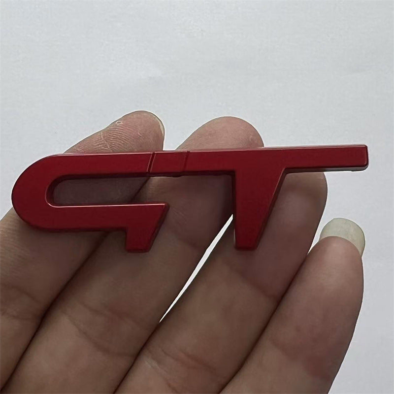 Suitable for Renault Clio small steel cannon modification labeling, Kia car logo GT label RS sticker car side label rear label