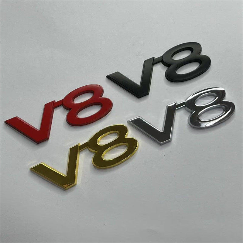 Suitable for Toyota Rand Cooluzer Overbearing Prado Modified V8 Digital English Displacement Standard Metal V8 Side Standard