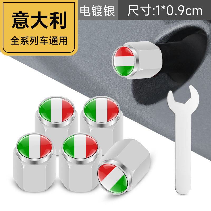 防盗金属意大利轮胎气门嘴帽气门芯套气门帽气嘴帽改装汽车轮胎帽
