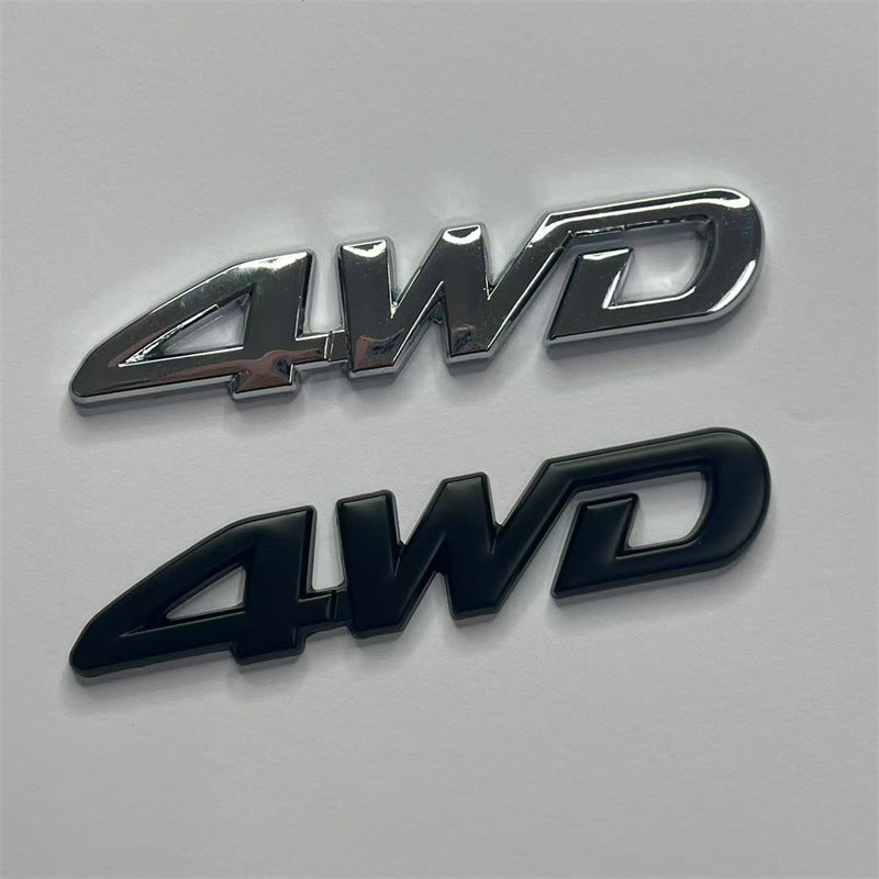 Suitable for decorative stickers RAV4 4WD car logo word label tail label RAV4 upgraded car sticker 4wd body sticker car logo