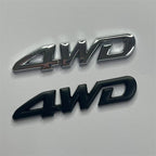 Suitable for decorative stickers RAV4 4WD car logo word label tail label RAV4 upgraded car sticker 4wd body sticker car logo