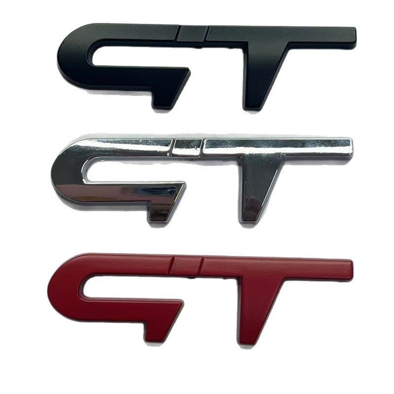 Suitable for Renault Clio small steel cannon modification labeling, Kia car logo GT label RS sticker car side label rear label