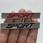 Auto metal SPORT car sticker, sports car logo, modified personalized car sticker 3D three-dimensional metal decorative car sticker