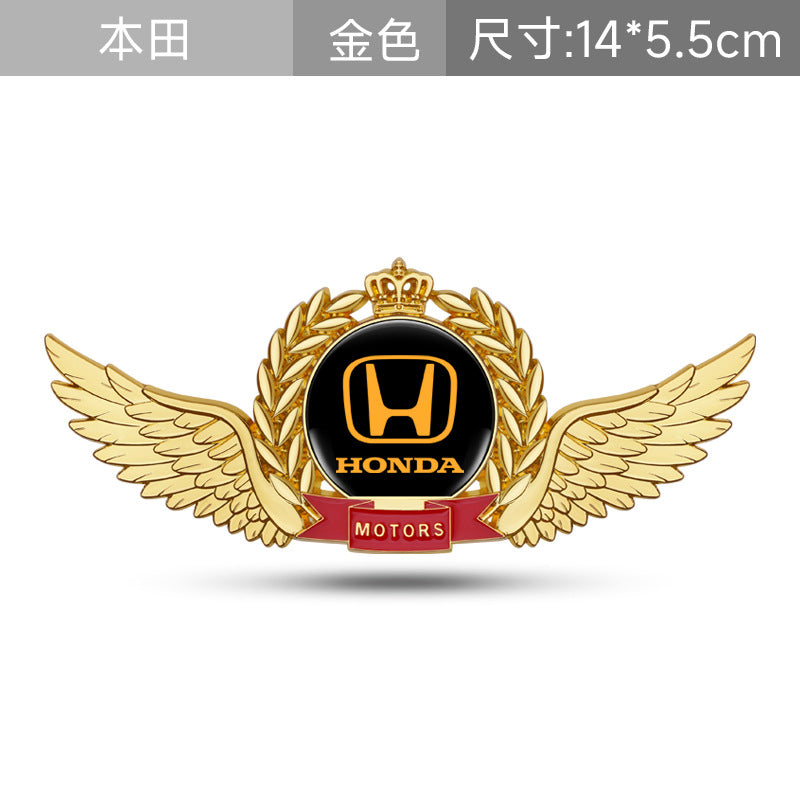 汽车VIP金属车贴 翅膀个性改装车身装饰引擎盖车贴侧标车窗贴尾标