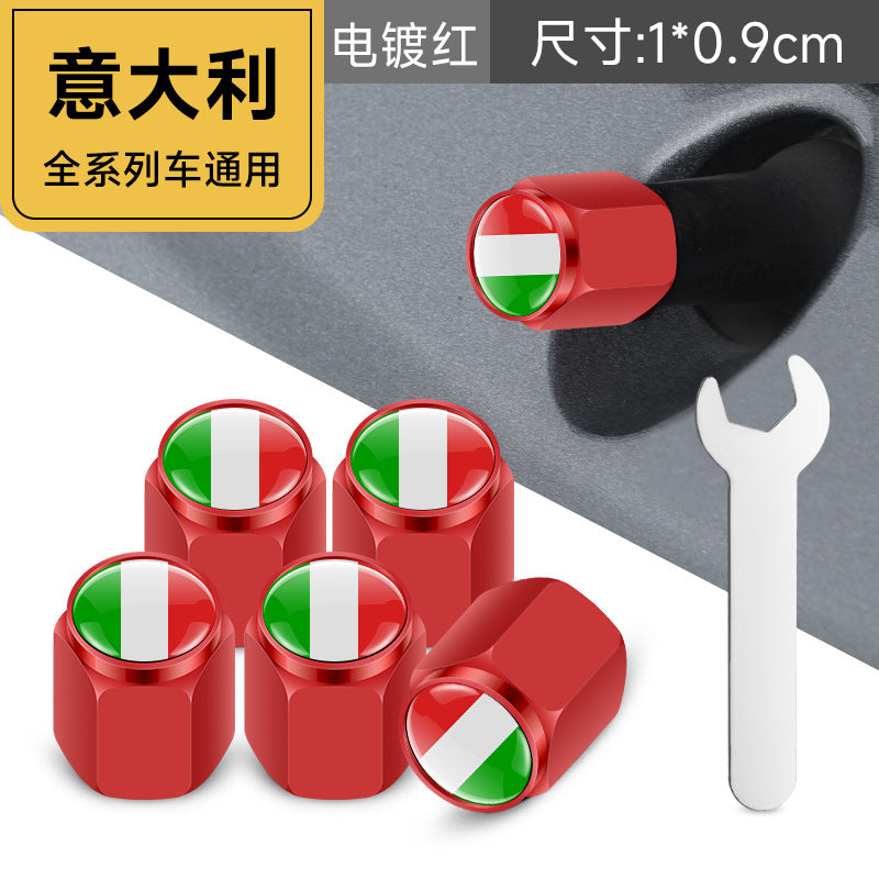 防盗金属意大利轮胎气门嘴帽气门芯套气门帽气嘴帽改装汽车轮胎帽