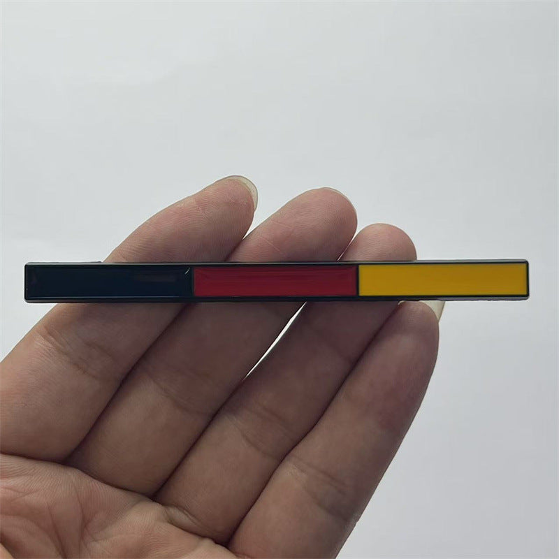 Cross-border hot sale, national flag car sticker, car flag metal side sticker, Germany, Italy, France tail sticker for loading cars