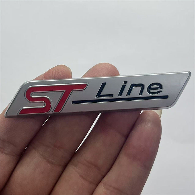 Applicable, Ford cutting-edge car sticker modified STline car logo metal label st line fender label, side label