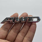 Car AWD metal car logo, modified trunk tail label, small AWD displacement label, side label, leaf board car sticker