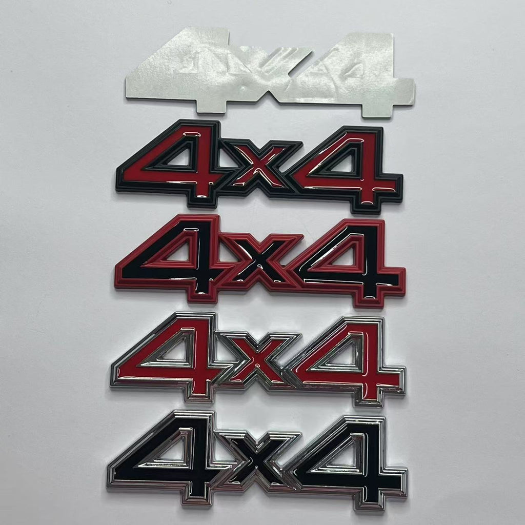 Off-road vehicle 4-wheel drive car sticker 4X4 body sticker modified body tailgate decorative sticker 3D three-dimensional sticker car sticker middle net sticker