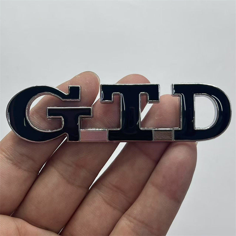 Suitable for Volkswagen POLO Golf 6 7 car logo side label GTI GTD tail label R car label modified metal label