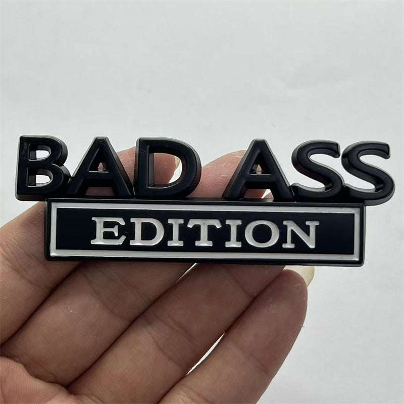 Cross-border supply Car logo Car modification label BAD ASS Car sticker Metal EDITION Body sticker Tail sticker