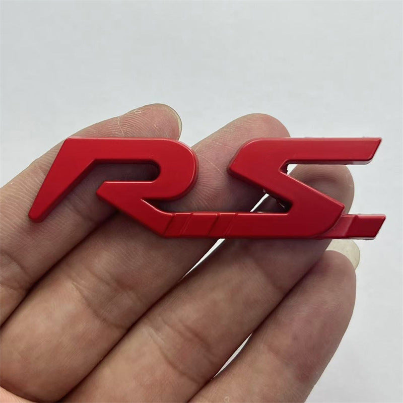 Suitable for RS car logo Renault logo tail logo modification sticker RS LINE sticker Sports side sticker Metal body sticker