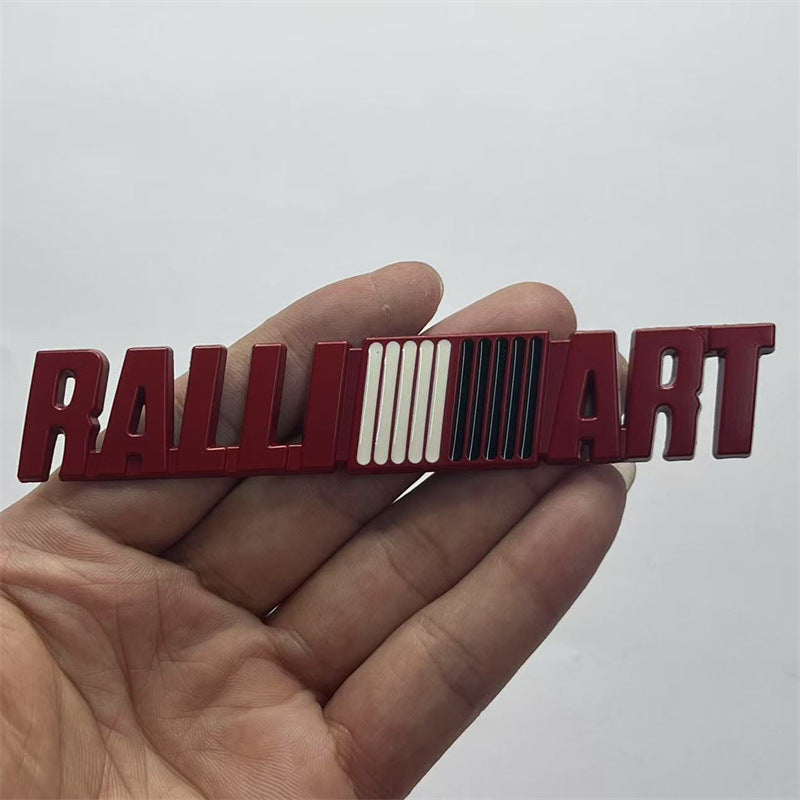 Suitable for Mitsubishi personalized car stickers, Yishenling, Lingshuai EVO modified RALLIART car logo metal body stickers
