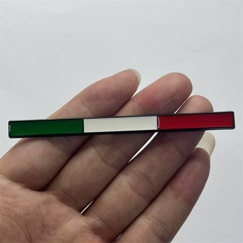 Cross-border hot sale, national flag car sticker, car flag metal side sticker, Germany, Italy, France tail sticker for loading cars
