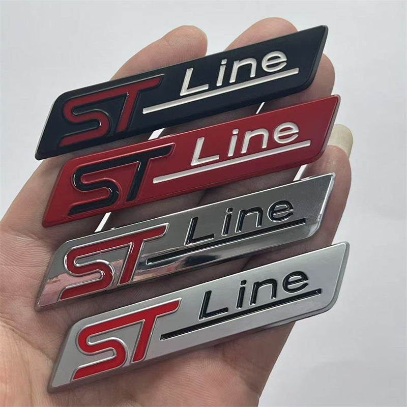 Applicable, Ford cutting-edge car sticker modified STline car logo metal label st line fender label, side label