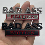Cross-border supply Car logo Car modification label BAD ASS Car sticker Metal EDITION Body sticker Tail sticker