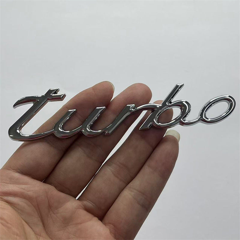New car personalized metal turbocharged car logo modified sports turbo car logo car sticker body sticker tail label