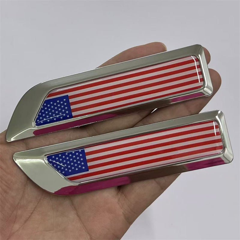 Applicable to automobiles UK Germany France USA Italy China, metal modified fender labeling, side labeling