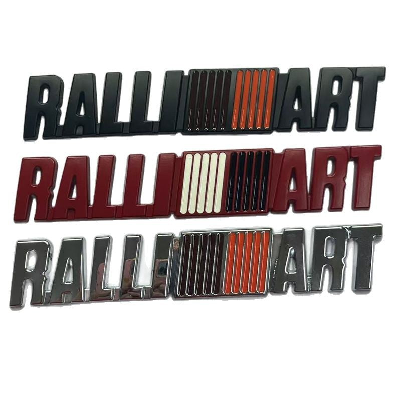 Suitable for Mitsubishi personalized car stickers, Yishenling, Lingshuai EVO modified RALLIART car logo metal body stickers