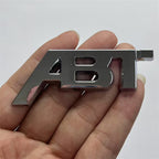 Suitable for car modification metal ABT labeling, personalized net modification ABT car logo, trunk fender sticker