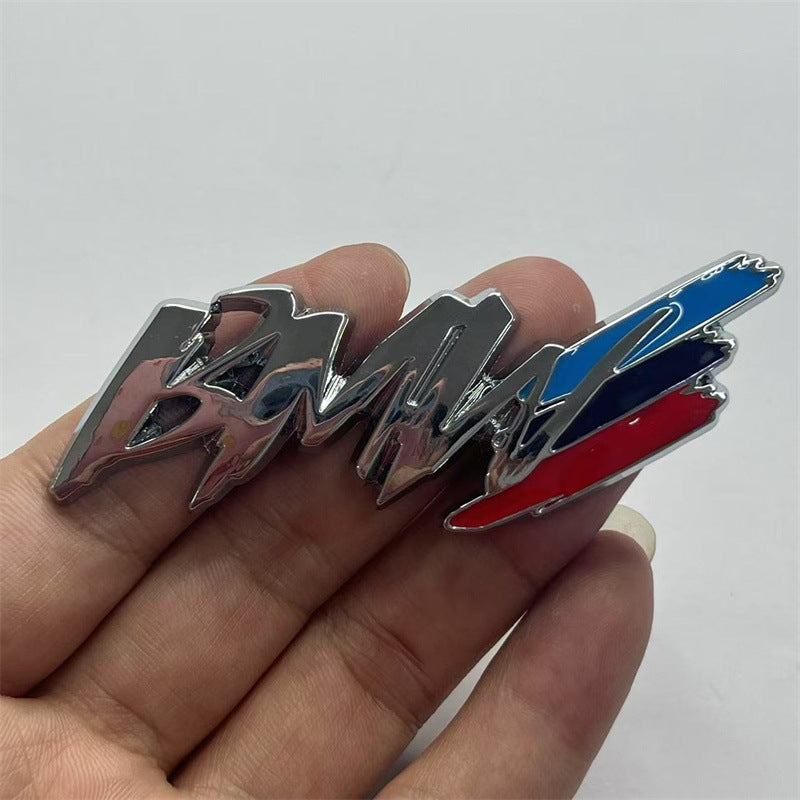 Suitable for BMW BMW fender side sticker M sticker car sticker modified 3 series 5 series X1X3 metal decorative tail sticker