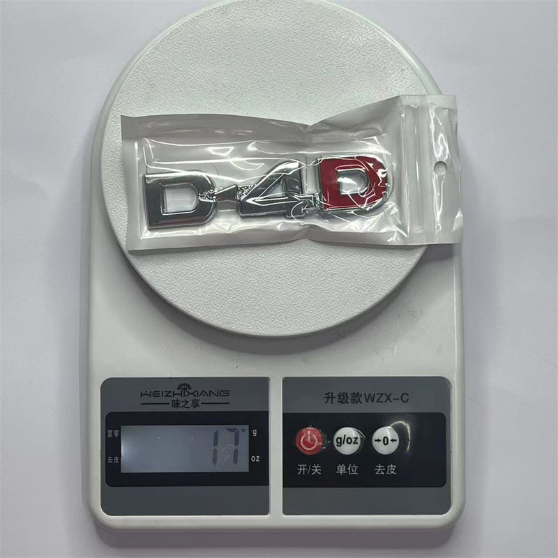 Applicable to Toyota D4D car logo Prado Highlander Road Cruiser 4x4 modified rear sticker, leaf sticker, car sticker