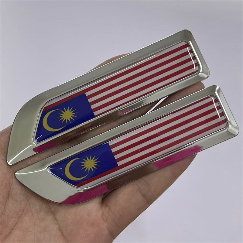 Applicable to automobiles UK Germany France USA Italy China, metal modified fender labeling, side labeling