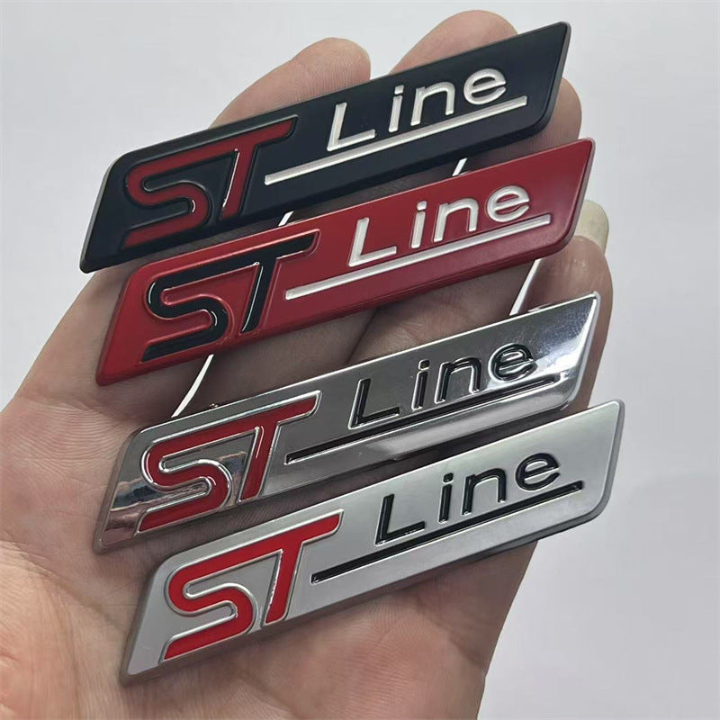 Applicable, Ford cutting-edge car sticker modified STline car logo metal label st line fender label, side label